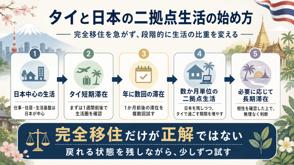 タイと日本の二拠点生活の始め方